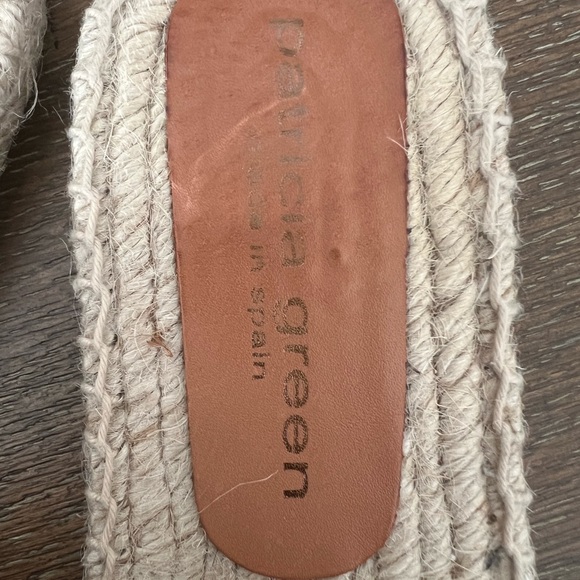 Patricia Green Veronica Horseshoe espadrille slip on slides sandals shoes in 8